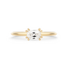 Empress Diamond Solitaire Ring. 18k Yellow Gold - MONARC CONCIERGE