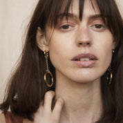 The Anita 2-in-1 Earrings, Gold Vermeil. - Monarc Jewellery