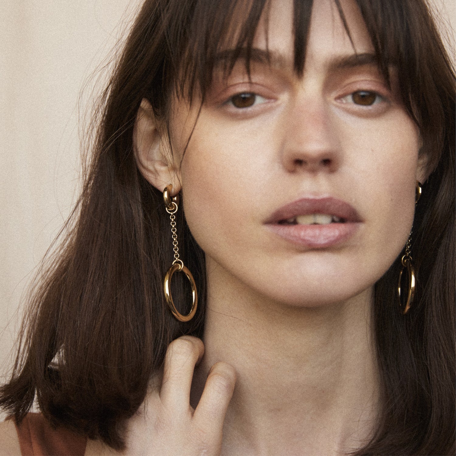 The Anita 2-in-1 Earrings, Gold Vermeil. - Monarc Jewellery