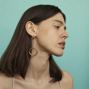 The Anita 2-in-1 Earrings, Gold Vermeil. - Monarc Jewellery