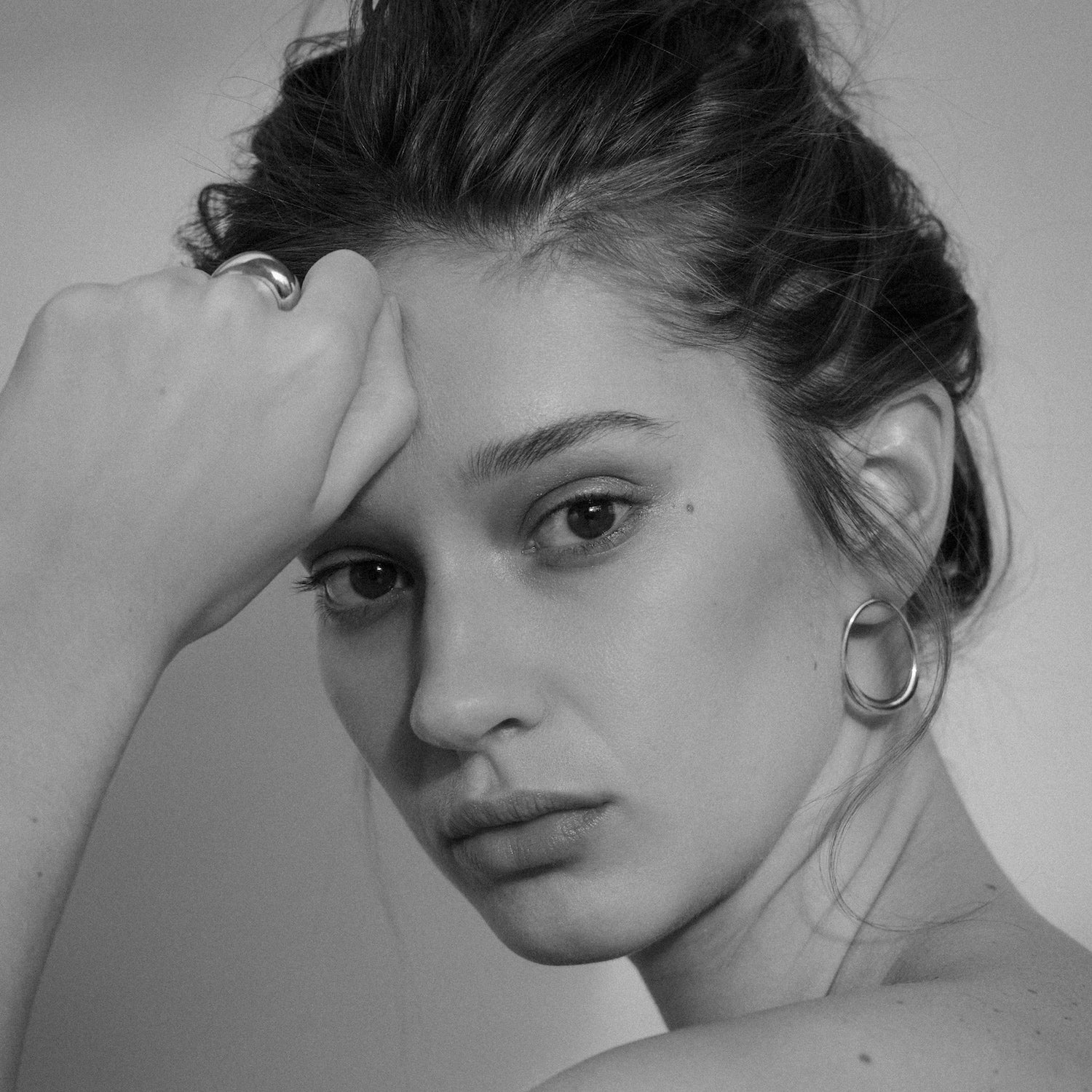 L'Ovale Earrings. Sterling Silver. - MONARC CONCIERGE