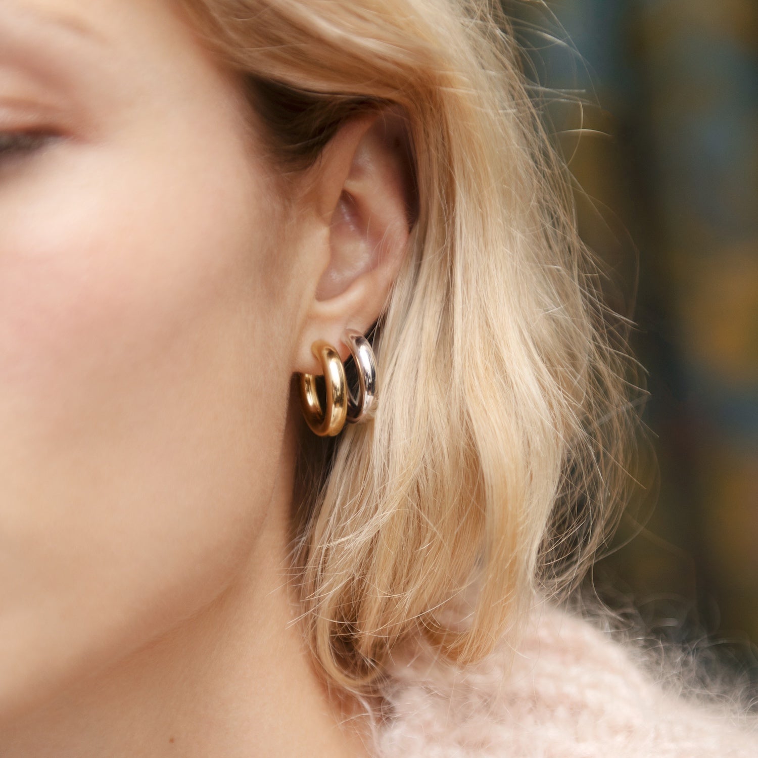 Little Chubbies Hoops. Sterling Silver - MONARC CONCIERGE