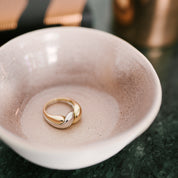 Two-tone Puzzle Ring. 9k Yellow Gold & Sterling Silver - MONARC CONCIERGE