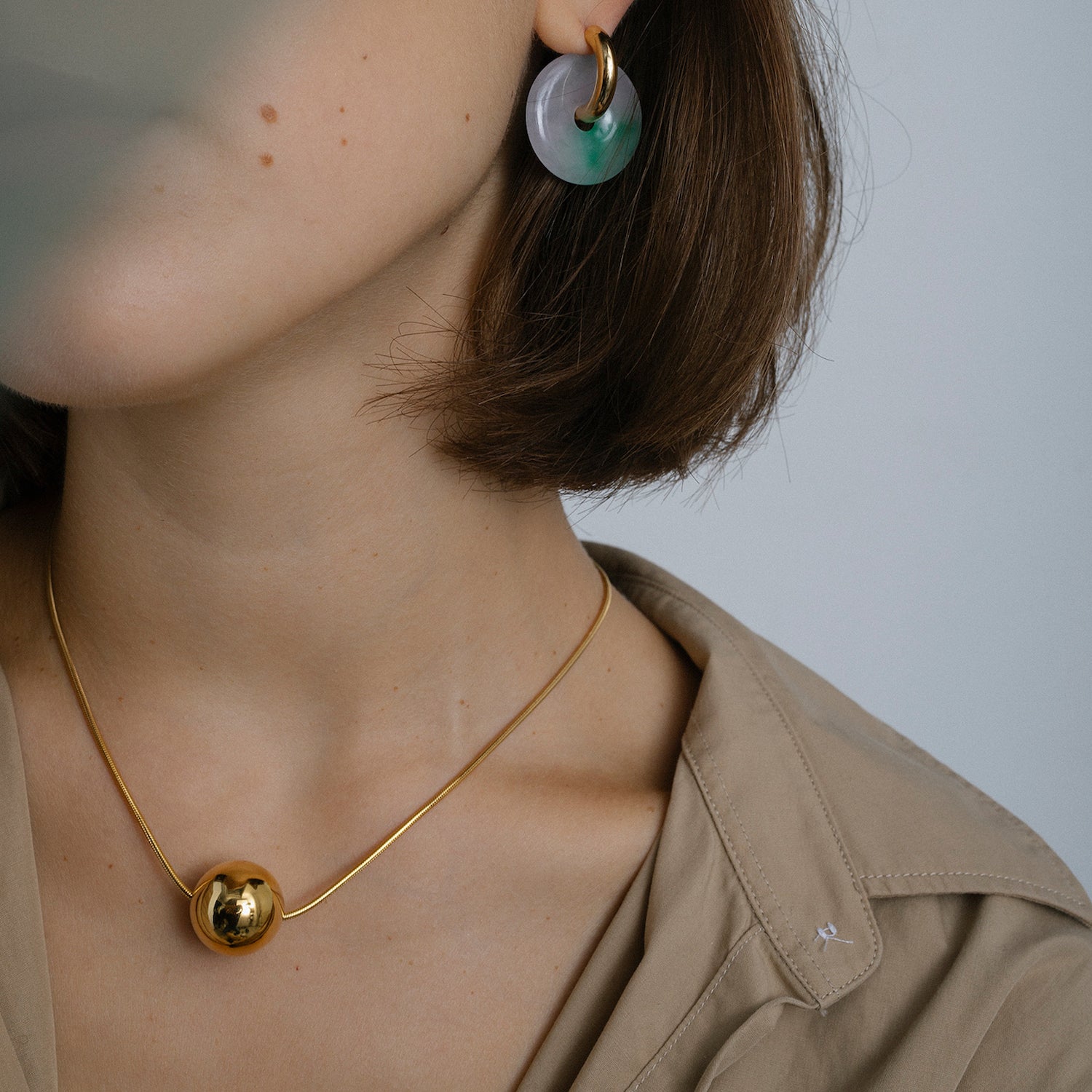 Josephine Orb Necklace, Gold Vermeil - MONARC CONCIERGE
