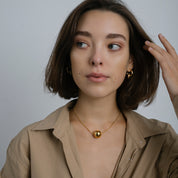 Josephine Orb Necklace, Gold Vermeil - MONARC CONCIERGE
