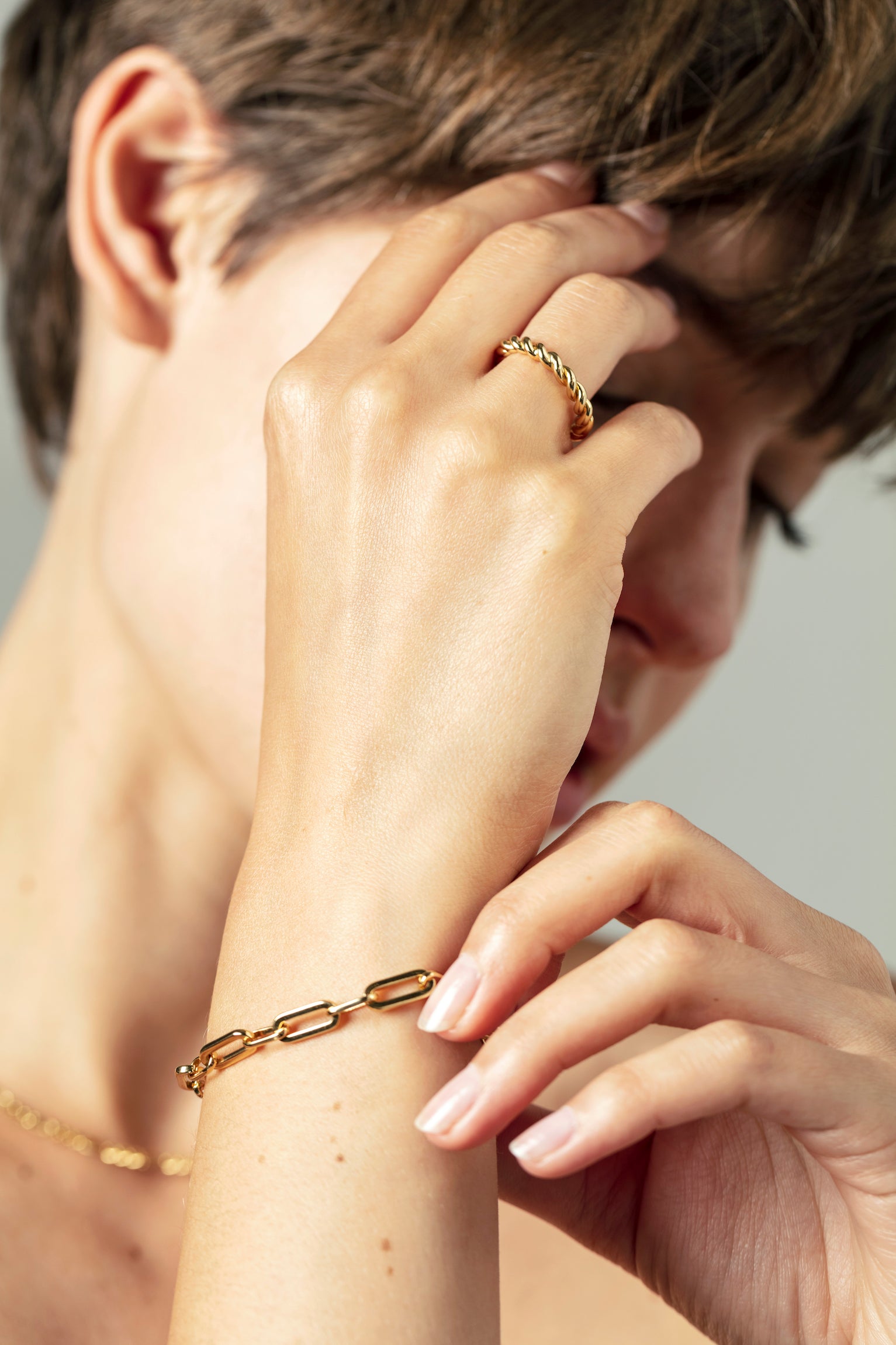 Suitor Chain Bracelet. Gold Vermeil - MONARC CONCIERGE