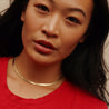 Silky Tie Necklace. Gold Vermeil - MONARC CONCIERGE