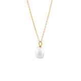 Baroque Perla Necklace. Gold Vermeil