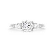 The Reine Diamond Trilogy Ring. 18k White Gold or Platinum - MONARC CONCIERGE