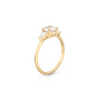 The Reine Diamond Trilogy Ring. 18k Yellow Gold - MONARC CONCIERGE