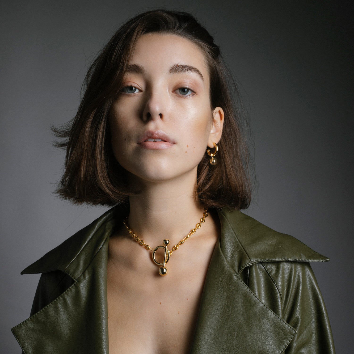 Scout Hoop & Ball Earrings, Gold Vermeil - MONARC CONCIERGE