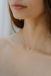 Empress Solitaire Diamond Necklace. 9k Yellow Gold - Monarc Jewellery