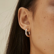 Little Chubbies Hoops. Sterling Silver - MONARC CONCIERGE