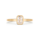 Thea Diamond Solitaire Ring. 18k Yellow Gold