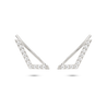 Chevron Diamond Ear Pin. 9k White Gold - MONARC CONCIERGE