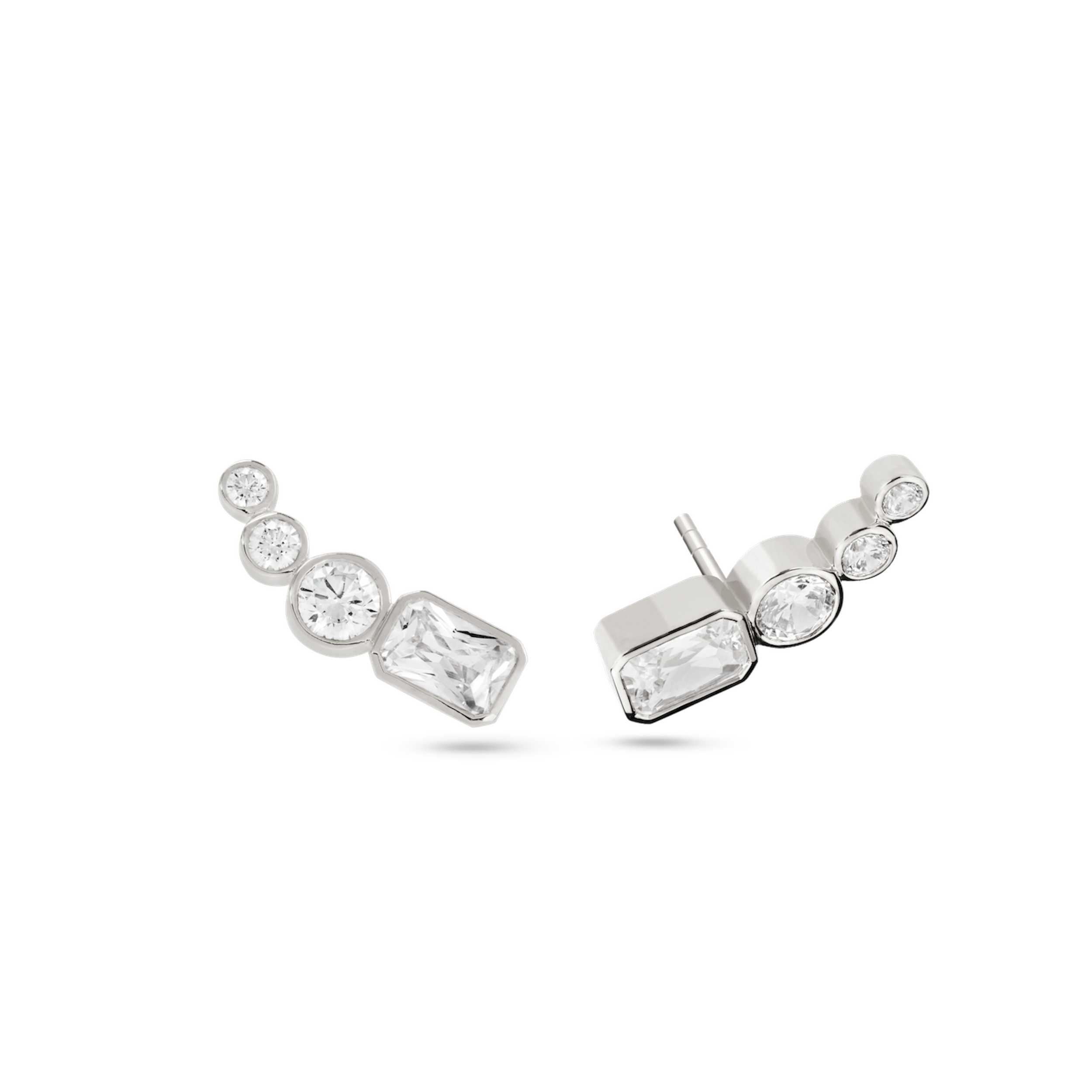 Thea Diamond Ear Pin. 9k White Gold - MONARC CONCIERGE