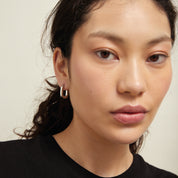 Plump Remie Hoop Earrings, Sterling Silver - Monarc Jewellery